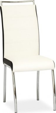 Jídelní čalouněná židle H-442 bílá/černá