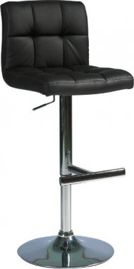 C-105  (KROC105C) -Židle barová- eco černá  (S) -  (K150-Z)