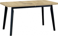 OSTENA 6 (OSLO 6) jídelní stůl rozkládací - lamino deska Dub artisan / nohy černá - kolekce "DRE" (K150-Z)