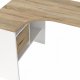 Rohový psací stůl Felix 118 bílá/oak