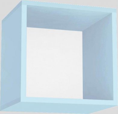 Závěsná skříňka REA REBECCA 6 otevřená, ICE BLUE