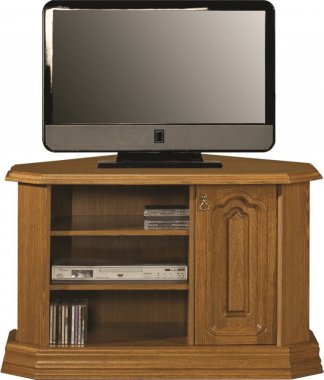 KOLUMBUS RTV D (KINGA RTV D ) televizní stolek rohový, dřevo Masiv D3-100 x 65 x 75  kolekce "B" (K250-E)