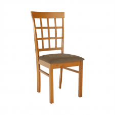 Dřevěná jídelní židle GRID NEW, třešeň/béžová