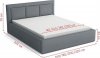 Čalouněná postel MIRABEL 160x200, výběr látek