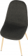 Jídelní židle LEGA, tmavě hnědá látka/buk