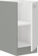 Kuchyňská skříňka Bolzano 40 D 1F BB bílý lesk/šedá