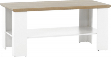 Konferenční stolek LEON MZ17, bílá/dub grand