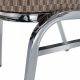 Konferenční židle ZINA 3 NEW stohovatelná, béžová/vzor/chrom