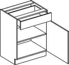 Spodní kuchyňská skříňka CLAUDIE D60/S1, sonoma