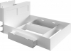 Ložnice RAMIAK bílá (skříň, postel 160, 2 noční stolky)