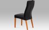 Jídelní židle BE22bk TR2, koženka černá / třešeň