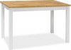 Jídelní stůl ADAM 100x60, dub wotan/bílá mat