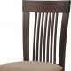 Dřevěná jídelní židle BC-3940 WAL, ořech/potah krémový