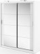 Šatní skříň 03 ARTI 180 bílá/zrcadlo