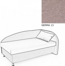 Čalouněná postel AVA NAVI, s úložným prostorem, 120x200, pravá, GEMMA 13