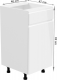 Spodní kuchyňská skříňka AURORA D40S1, pravá, bílá lesk