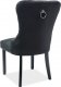 Designová jídelní židle AUGUST, VELVET černá/černá