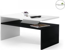 Konferenční stolek PRIMA 90x50 cm bílá/černá