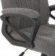 Židle kancelářská, tmavě šedá látka, plastový kříž KA-Y389 GREY2
