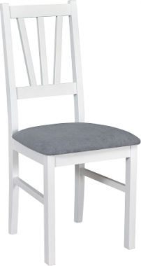 BOSANOVA 5 (BOSS 5)- jídelní židle  Bílá / nová látka světle šedá č.1B=Soro 90 (1Xpův.) - kolekce "DRE"Nosnost 120kg (K150-Z)***POSLEDNÍ KUSY