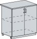 Spodní kuchyňská skříňka PROVENCE 80D, 2-dveřová, šedá