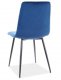Jídelní židle ILJA VELVET granátově modrá/černý kov