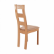 Dřevěná jídelní židle FARNA, světlehnědá/dub medový