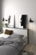 Čelo postele Simplicity 136 šíře 160 cm beton/bílý lesk