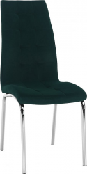 Jídelní židle GERDA NEW, smaragdová/chrom