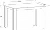 Jídelní stůl MANGA 120x80, bílá/černá