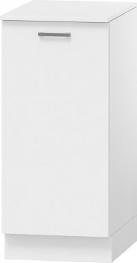 Spodní koupelnová skříňka OMAGH D40 s košem na prádlo, bílá