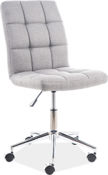 Q-020  - kancelářská židle - MATNÁ látka šedá  (OBRQ020SZM) (S) (K150-E) MIMOŘÁDNÁ AKCE DO VYPRODÁNÍ ZÁSOB
