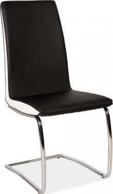 Jídelní čalouněná židle H-428 černá/bílé boky