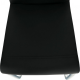 Pohupovací jídelní židle NEANA černá/bílá /chrom