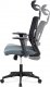 Kancelářská židle KA-B1076 GREY, houpací mechanismus, šedá látka, plastový kříž, plastová kolečka 