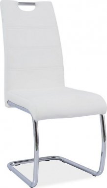 Pohupovací jídelní židle H-666 bílá