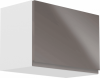 Horní kuchyňská skříňka AURORA G60K výklopná, bílá/šedá lesk