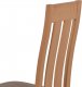 Dřevěná jídelní židle BC-2602 BUK3, buk/potah hnědý melír