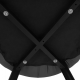 Designová jídelní židle KALINA, ekokůže šedá/černý kov