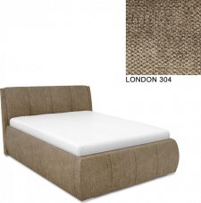 Čalouněná postel AVA EAMON UP 160x200, s úložným prostorem, LONDON 304