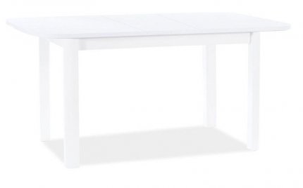 Rozkládací jídelní stůl DIEGO II 105x65 bílá mat