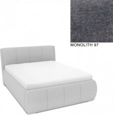 Čalouněná postel AVA EAMON UP 160x200, s úložným prostorem, MONOLITH 97