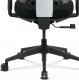 Kancelářská židle KA-M04 WT, černá látka/bílá síťovina