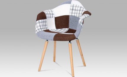 Jídelní židle CT-726 PW2, patchwork / masiv buk 