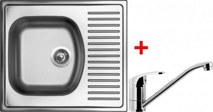 Sinks SHORT 580 V+PRONTO - SH580VPRCL