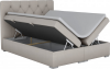 Čalouněná postel ESHLY 160x200, s úložným prostorem, béžová