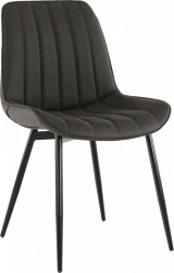 Jídelní židle HAZAL, tmavě šedá/černá