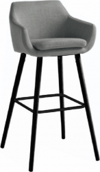 Barová židle Tahira, šedohnědá/černá