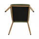 Jídelní židle COLETA NOVA zelená látka/kov buk
