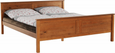 Masivní postel PROVO 160x200, borovicové dřevo v odstínu dub